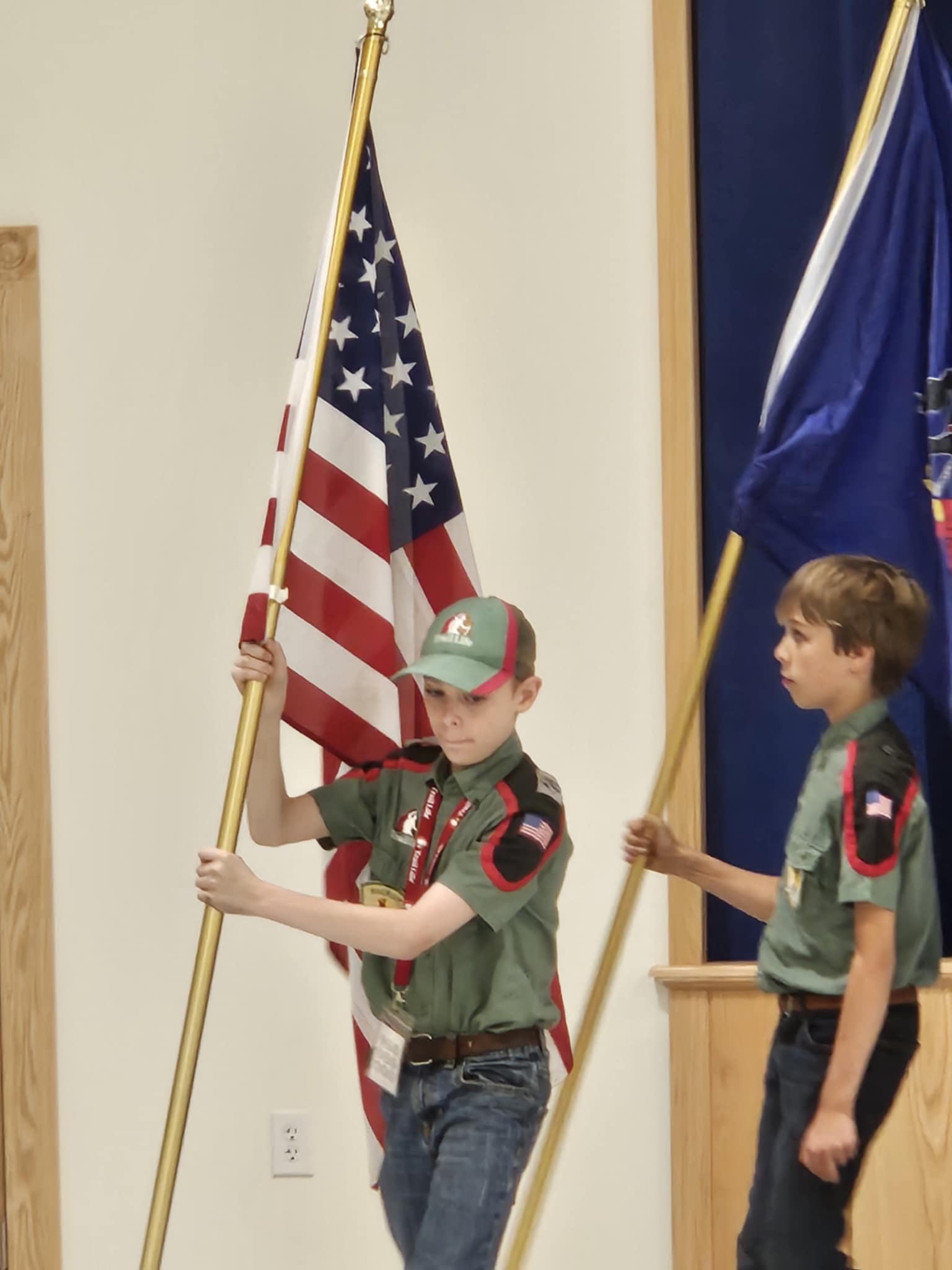 Flag Ceremony at Church