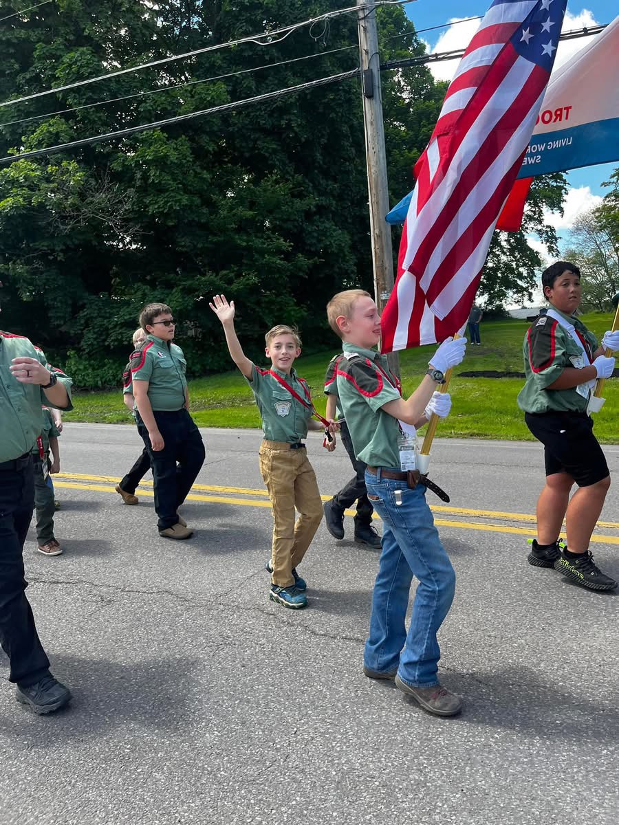 Troop Flag in Parade